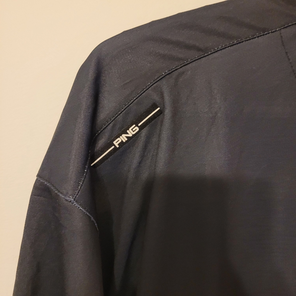 Ping Dri Fibre Dynamics Black Polo Golf Shirt with Striped Design Size XXL - Picture 7 of 8